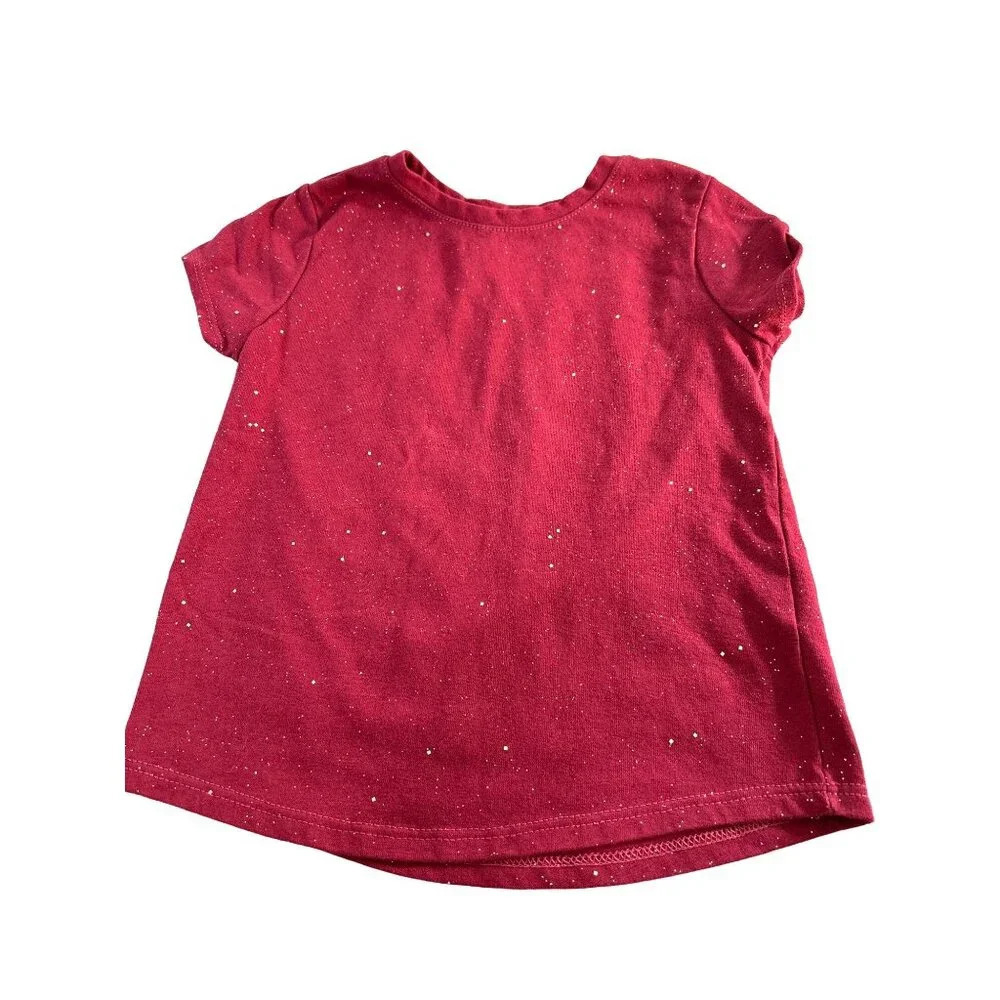 Garanimals Toddler Girls short Sleeve T-Shirt Burgundy/Gold Size 4T